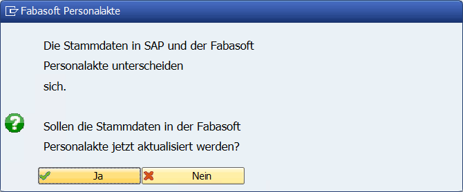 Stammdaten aktualisieren